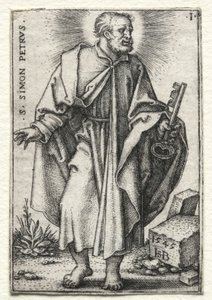 Św. Szymona Piotra, 1545-1546. autorstwa Hans Sebald Beham