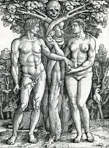 Upadek Adama i Ewy, ok. 1525-27 (drzewryt)