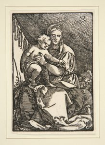 Święta Rodzina pod baldachimem autorstwa Hans Sebald Beham