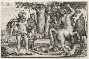 Herkules i Nessus autorstwa Hans Sebald Beham