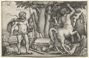 Herkules i Nessus, 1542. autorstwa Hans Sebald Beham