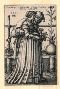 Pani i Śmierć autorstwa Hans Sebald Beham