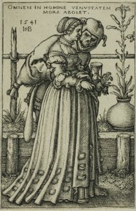 Pani i Śmierć autorstwa Hans Sebald Beham