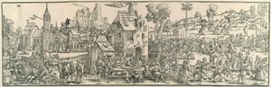 Targi w dużej wsi autorstwa Hans Sebald Beham