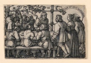 Uczta Chłopska (Alder du must danczen) autorstwa Hans Sebald Beham