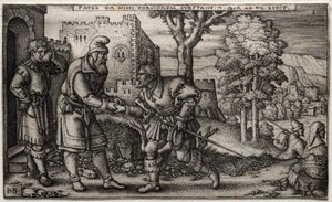 Syn marnotrawny autorstwa Hans Sebald Beham