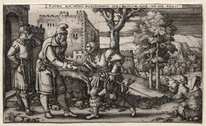 Syn marnotrawny autorstwa Hans Sebald Beham