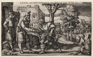 Syn marnotrawny: odejście syna marnotrawnego autorstwa Hans Sebald Beham