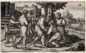 Syn marnotrawny: Powrót syna marnotrawnego autorstwa Hans Sebald Beham