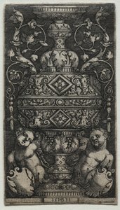 Wazon ozdobiony dziećmi, 1531. autorstwa Hans Sebald Beham