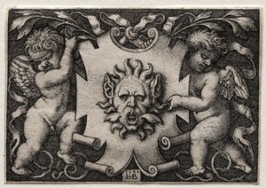 Winieta au Mascaron, 1544. autorstwa Hans Sebald Beham