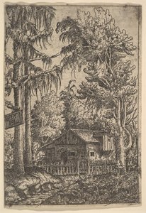 Domek wśród drzew, 1551. autorstwa Hans Sebald Lautensack