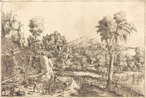 Krajobraz z winnicą, 1559. autorstwa Hans Sebald Lautensack