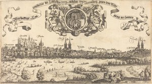 Widok Norymbergi od zachodu [część środkowa], 1552.