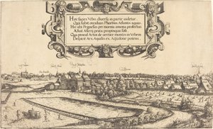 Widok Norymbergi od zachodu [część lewa], 1552.