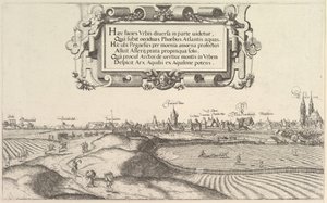 Widok Norymbergi, od wschodu, płyta lewa, 1552 r.
