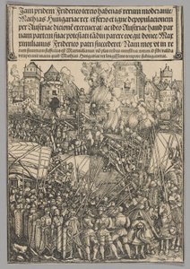 Wypędzenie Węgrów, tablica 13 ze Scen historycznych z życia cesarza Maksymiliana I z Łuku Triumfalnego