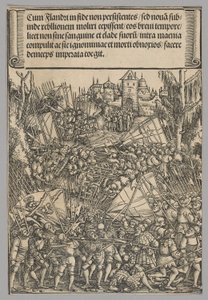 II bunt flamandzki, tablica 10 ze Scen historycznych z życia cesarza Maksymiliana I z Łuku Triumfalnego