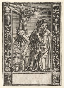 Maria i św. Jan przed krzyżem autorstwa Hans Springinklee