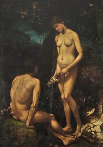 Adam i Ewa autorstwa Hans Thoma