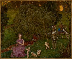 Bajka - Rycerz autorstwa Hans Thoma