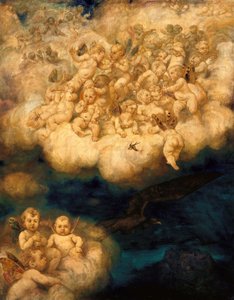 Chmura aniołów autorstwa Hans Thoma
