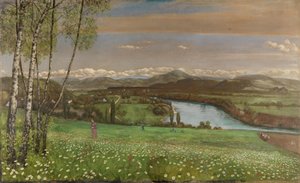 Dolina Renu w okolicach Säckingen autorstwa Hans Thoma