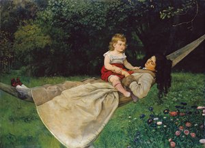 W hamaku autorstwa Hans Thoma