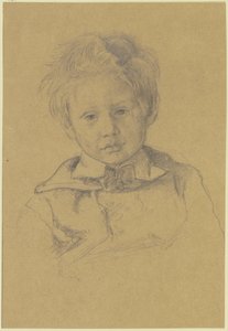 Portret dziecięcy syna Victora Müllera autorstwa Hans Thoma