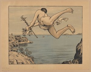Lecący Merkury, pl. 76 autorstwa Hans Thoma
