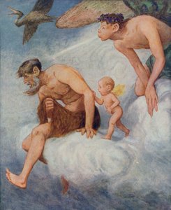 marzec, ilustracja z „Festkalender” wydana w Lipsku ok. 1910 autorstwa Hans Thoma