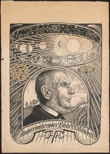 Projekt okładki do "Wiecznego kalendarza w obrazach" autorstwa Hans Thoma