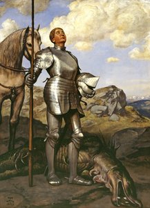 Rycerz św. Jerzego autorstwa Hans Thoma