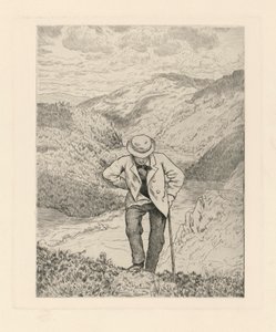 Wędrowcy w górach autorstwa Hans Thoma