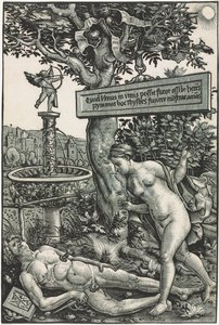 Pyramus i Thisbe, c. 1510. autorstwa Hans Wechtlin