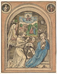 Zwiastowanie, koniec XV-początek XVI wieku. autorstwa Hans Wechtlin the Elder