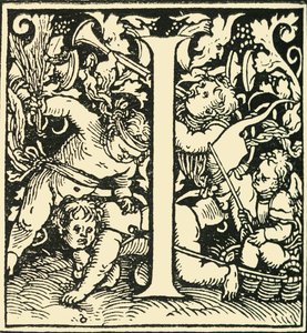 I - Alfabet Hansa Weiditza, c1520-1521, 1908. autorstwa Hans Weiditz