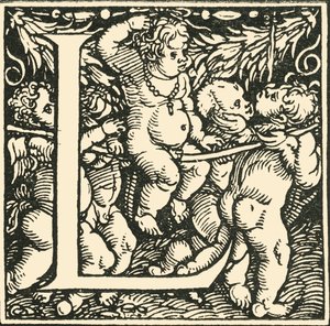 L - Alfabet Hansa Weiditza, c1520-1521, 1908. autorstwa Hans Weiditz