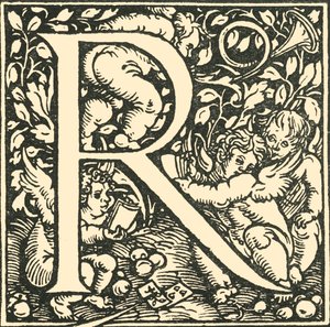 R - Alfabet Hansa Weiditza, c1520-1521, 1908. autorstwa Hans Weiditz