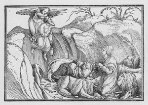 Daniel w jaskini lwów, Bel i smok I, 36 autorstwa Hans after Holbein the Younger