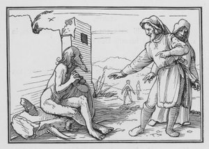 Elifaz upomina Hioba za usprawiedliwienie się, Hiob XV, 1, 2 autorstwa Hans after Holbein the Younger