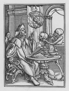 Taniec śmierci Holbeina: astrolog autorstwa Hans after Holbein the Younger