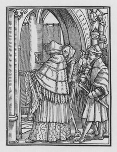 Taniec śmierci Holbeina: kanon autorstwa Hans after Holbein the Younger