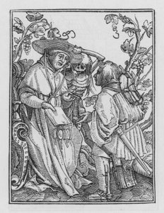 Taniec śmierci Holbeina: kardynał autorstwa Hans after Holbein the Younger
