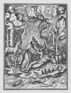 Taniec śmierci Holbeina: stworzenie autorstwa Hans after Holbein the Younger