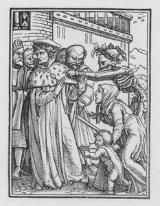 Taniec śmierci Holbeina: Książę autorstwa Hans after Holbein the Younger