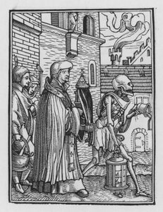 Taniec śmierci Holbeina: Kapłan autorstwa Hans after Holbein the Younger