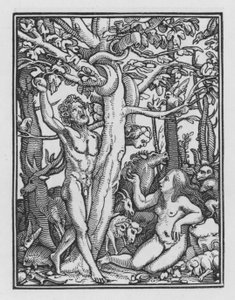 Taniec śmierci Holbeina: pokusa autorstwa Hans after Holbein the Younger