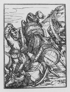 Taniec śmierci Holbeina: Wagoner autorstwa Hans after Holbein the Younger