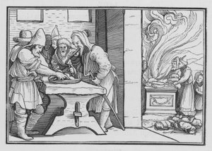 Jozjasz sprawia, że obchodzona jest uroczysta Pascha, 2 Kroniki XXXV, 1 autorstwa Hans after Holbein the Younger
